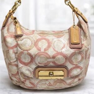 COACH Kristin Graphic Op Art Sequin Hobo Handbag 16791